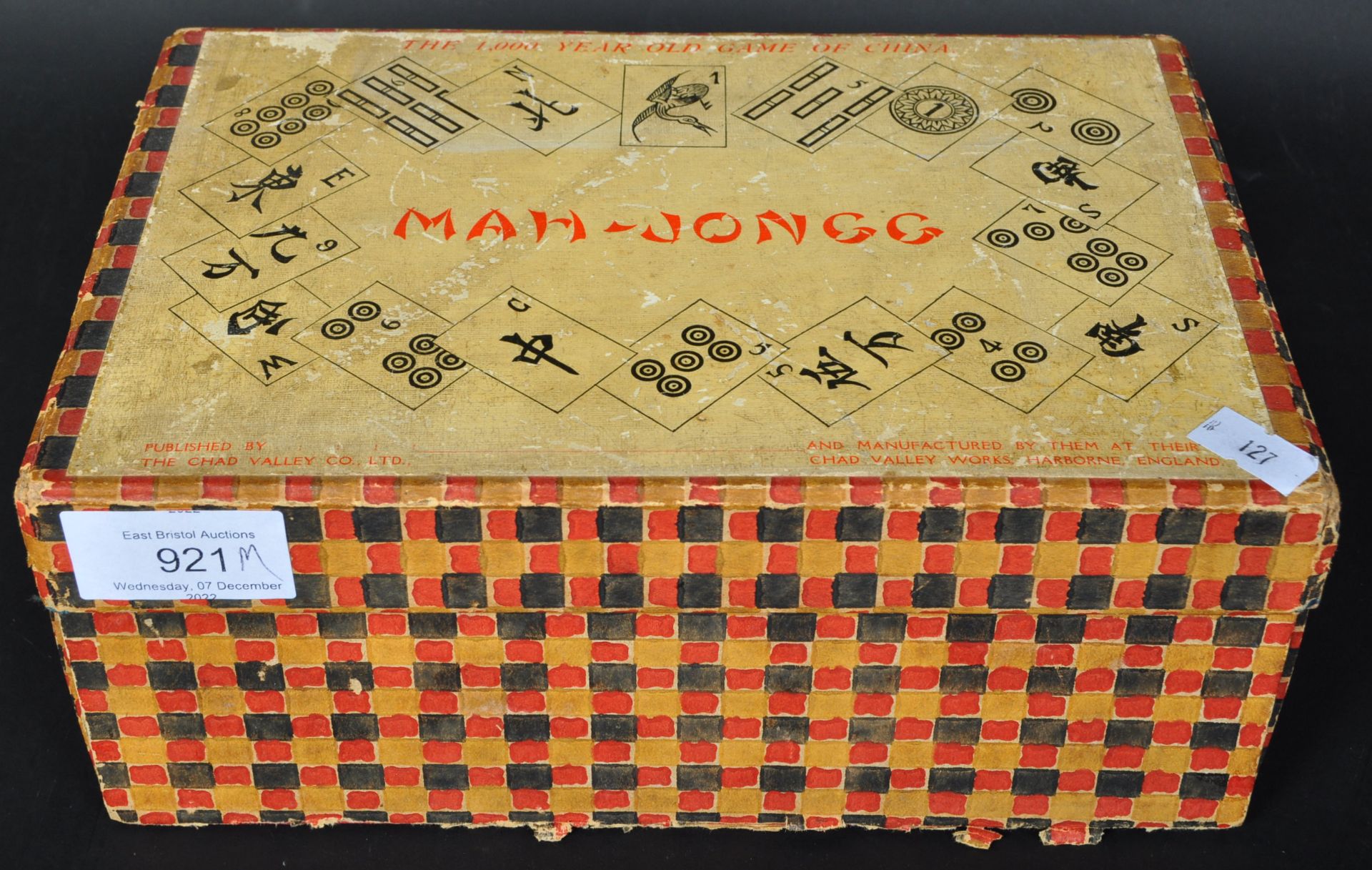 20TH CENTURY MAH - JONGG CHINESE BOARD GAME