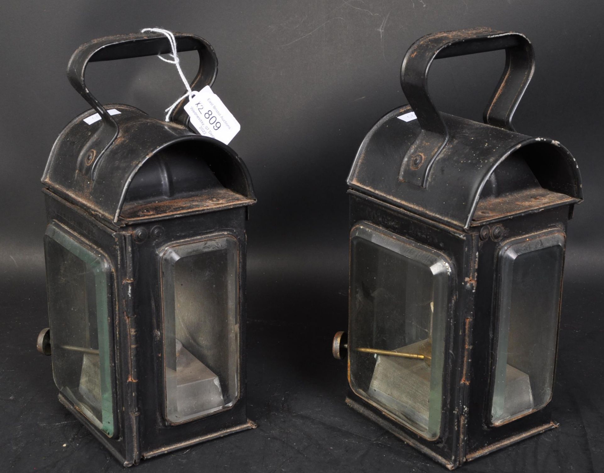 PAIR OF EARLY 20TH CENTURY RAYDYOT CARRIAGE LAMPS