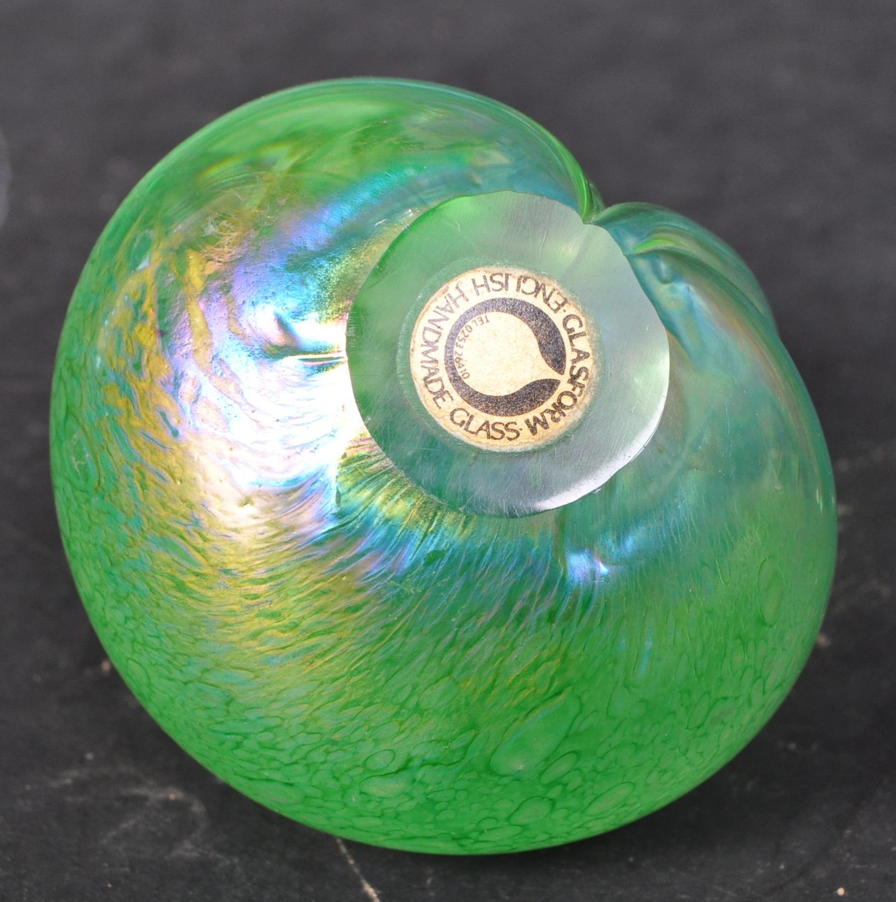 JOHN DITCHFIELD FOR GLASFORM IRIDESCENT GLASS PAPERWEIGHT - Image 6 of 6