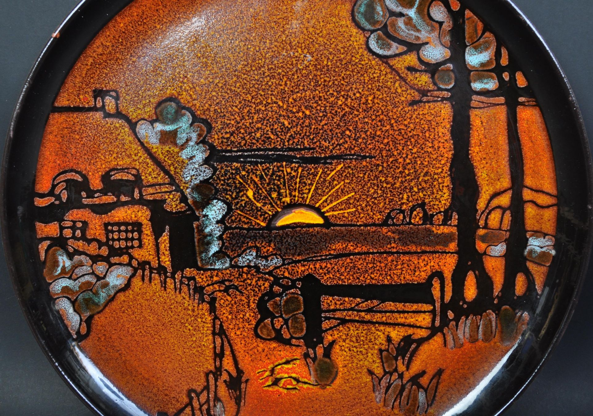 VINTAGE POOLE POTTERY 'AEGEAN' WALL PLATE / CHARGER - Bild 2 aus 4