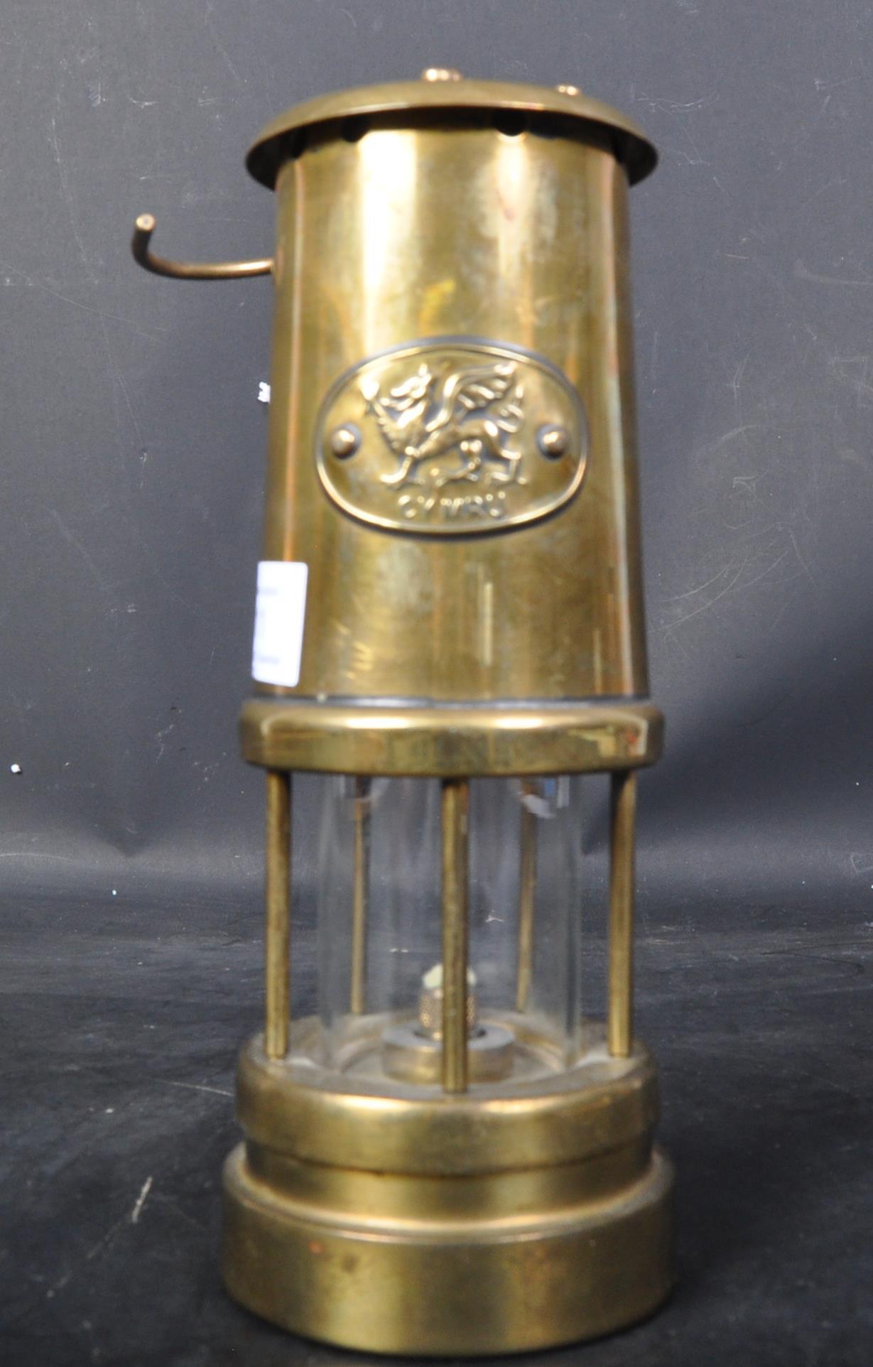 VINTAGE BRASS WELSH MINER'S LAMP