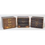 COLLECTION OF GPO DRAWER COUNTERTOP UNITS