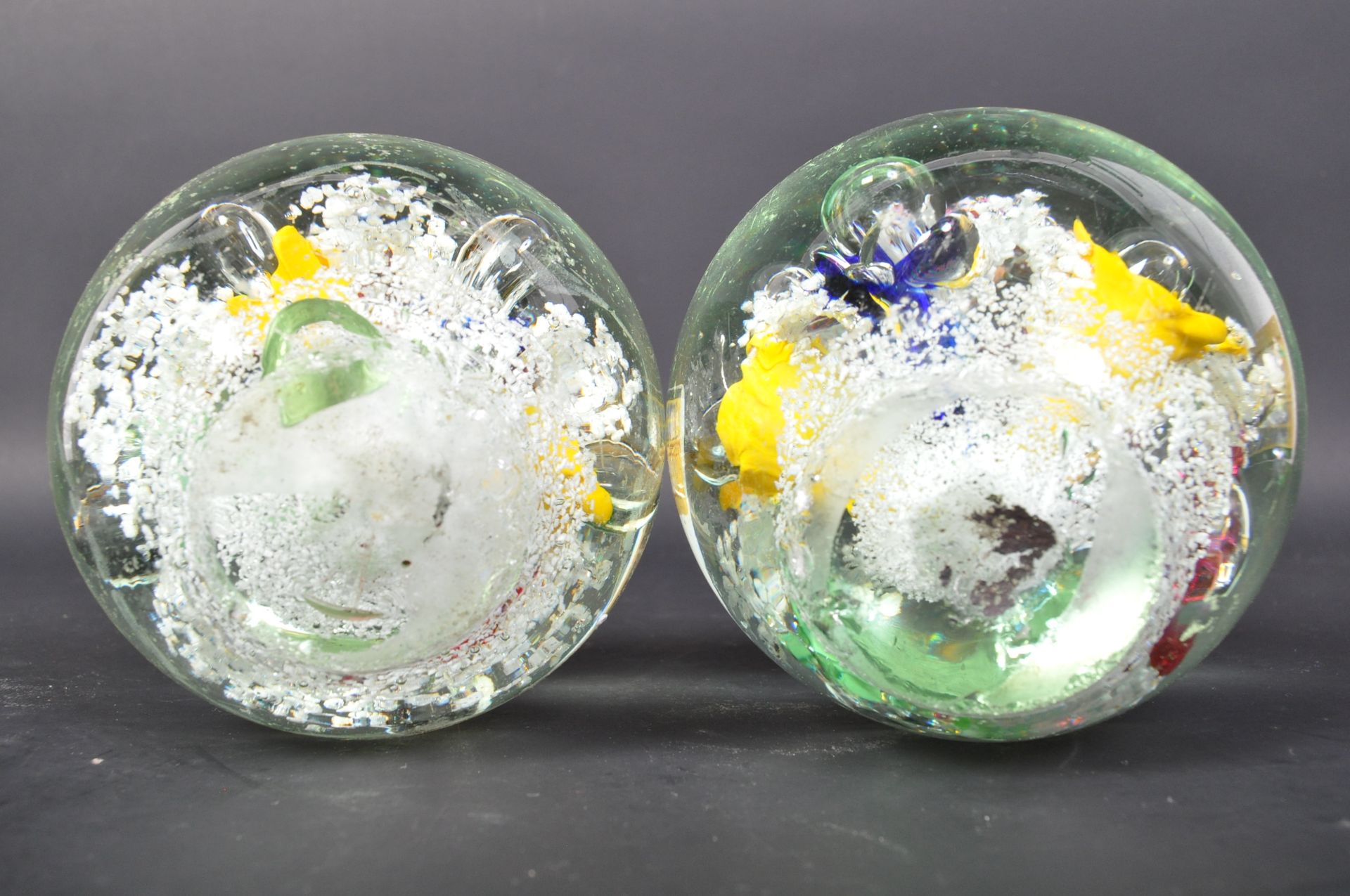 PAIR OF VICTORIAN NAILSEA GLASS PAPERWEIGHT DUMPS - Image 4 of 5