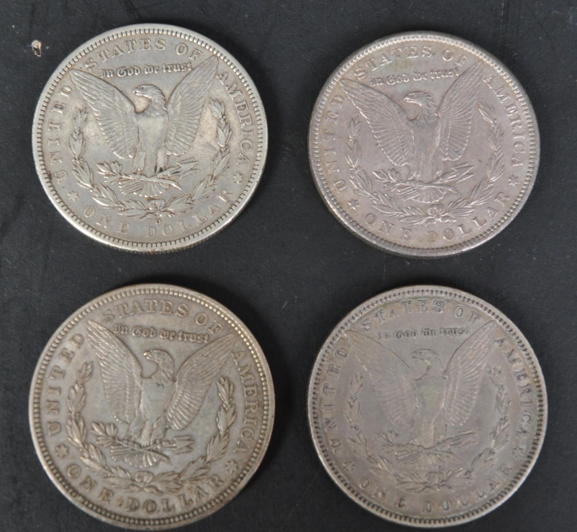 FOUR 19TH & 20TH CENTURY USA SILVER MORGAN DOLLARS - Bild 2 aus 3