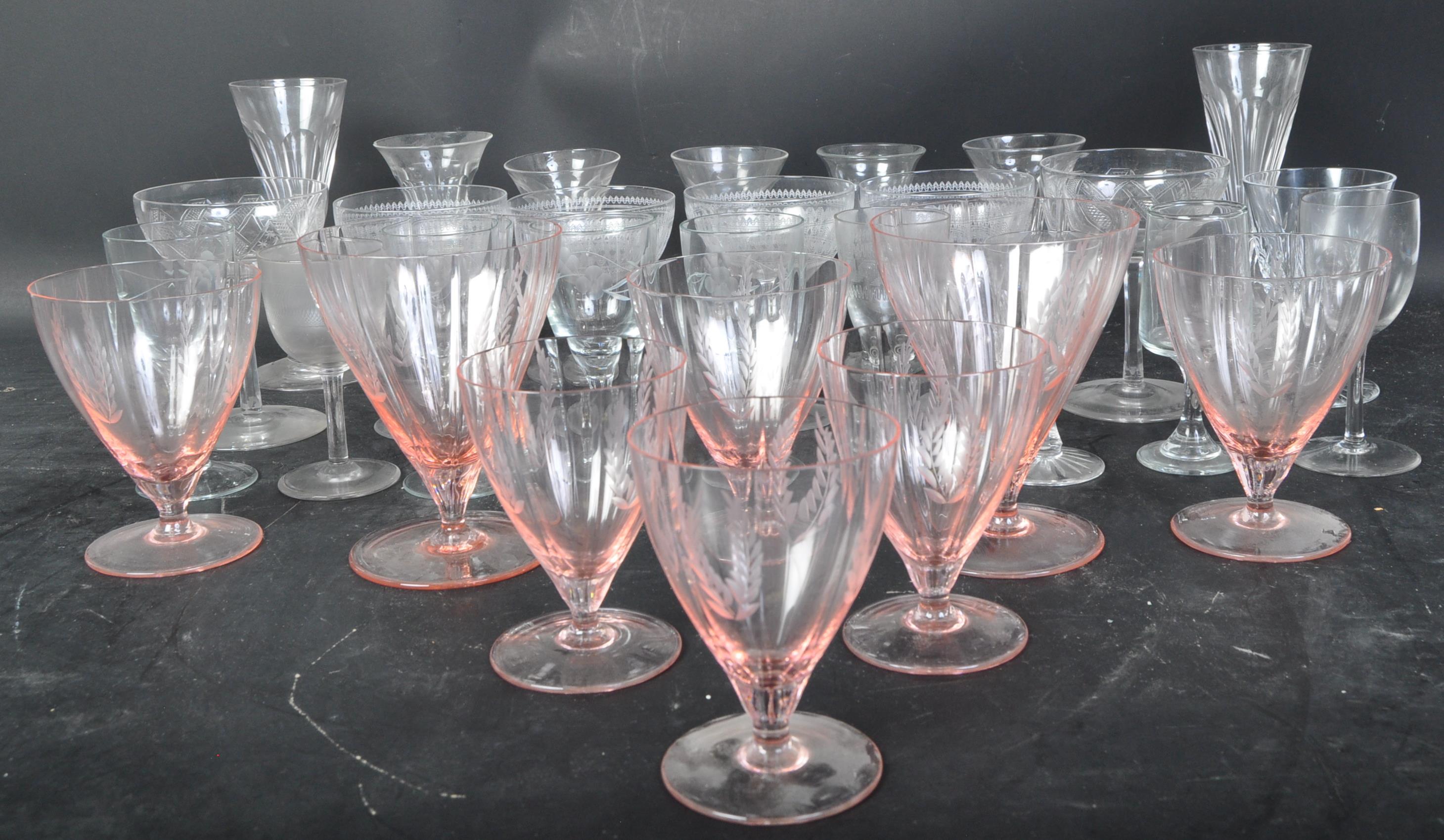 COLLECTION OF 18TH 19TH CENTURY & VINTAGE DRINKING GLASSES - Image 5 of 7