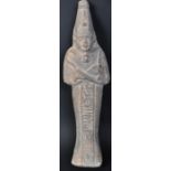 20TH CENTURY CARVED STONE EGYPTIAN PHARAOH FIGURE