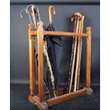 GENTLEMAN'S STICK STAND WITH WALKING STICKS