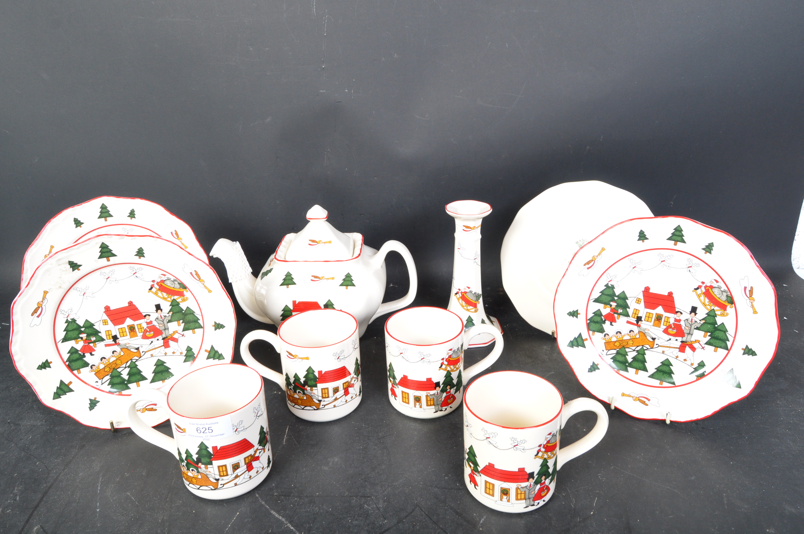 MASON'S - CHRISTMAS VILLAGE - CERAMIC TEA SERVICE - Image 6 of 6