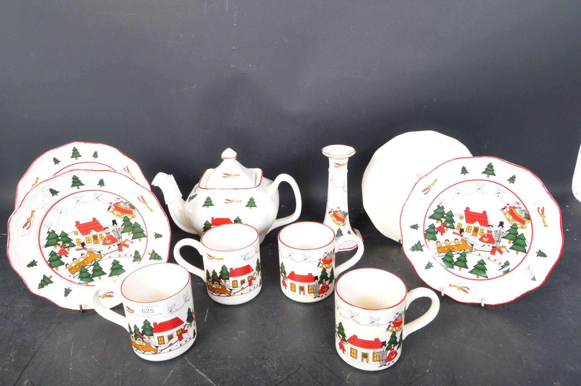 MASON'S - CHRISTMAS VILLAGE - CERAMIC TEA SERVICE - Bild 6 aus 6