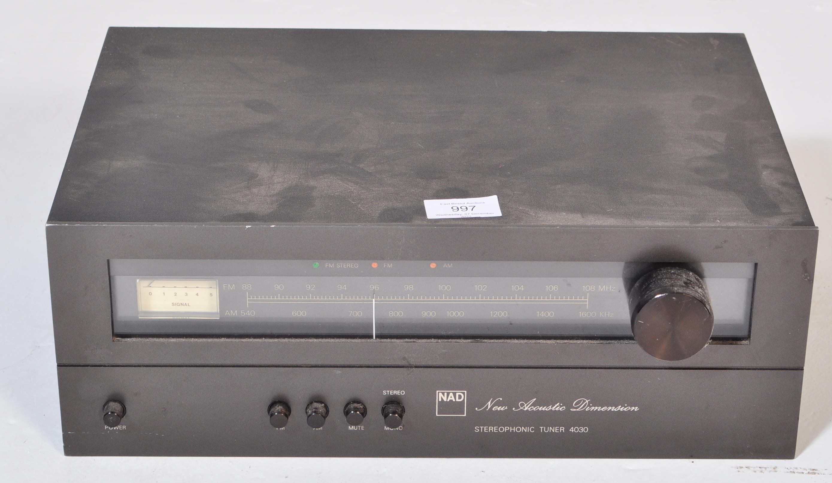 VINTAGE NAD HI-FI AUDIO STEREOPHONIC TUNER 4030