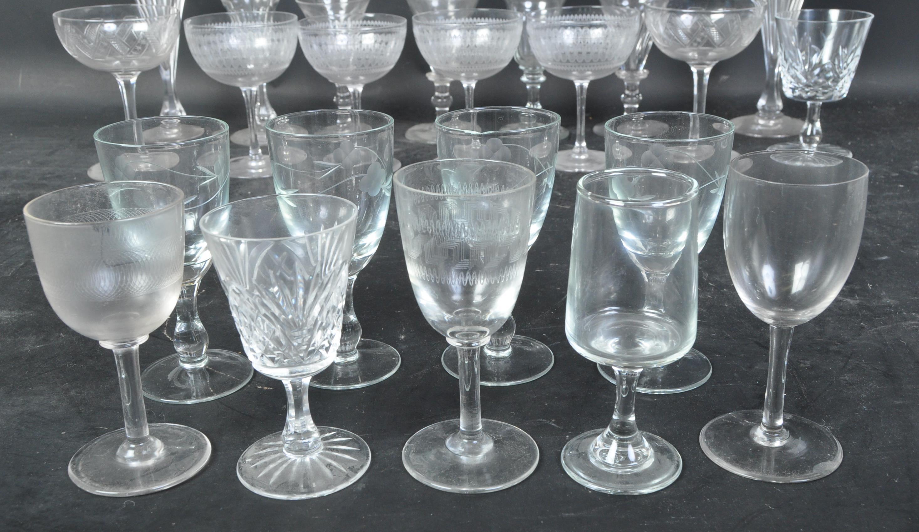COLLECTION OF 18TH 19TH CENTURY & VINTAGE DRINKING GLASSES - Image 6 of 7