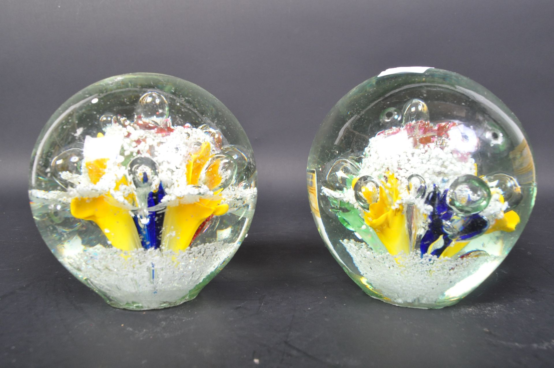 PAIR OF VICTORIAN NAILSEA GLASS PAPERWEIGHT DUMPS - Image 2 of 5