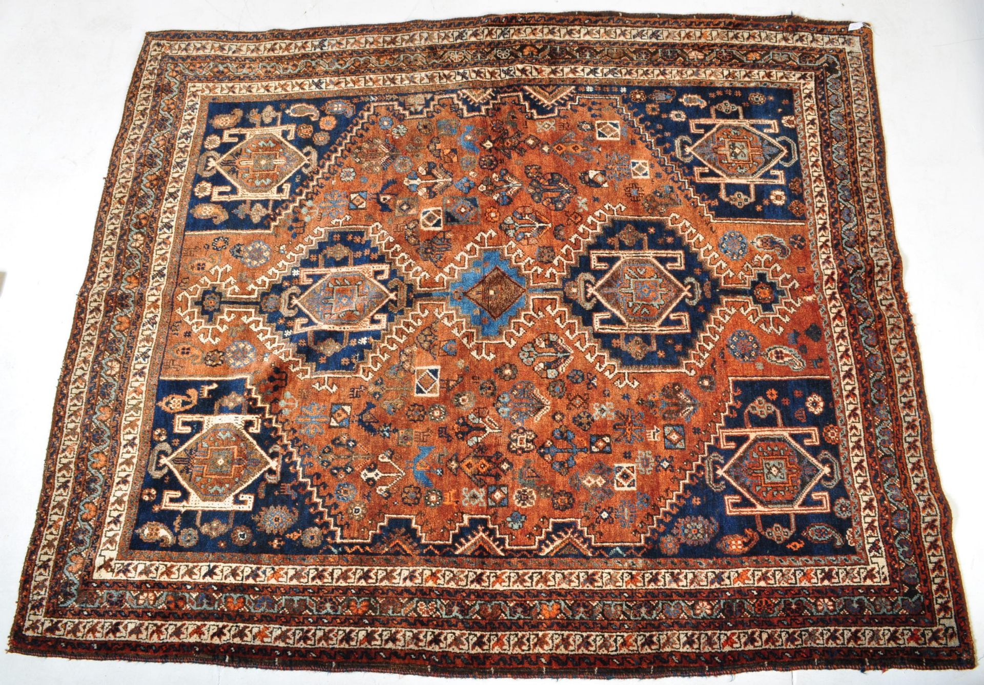 EARLY 20TH CENTURY PERSIAN ISLAMIC MALEYER FLOOR RUG