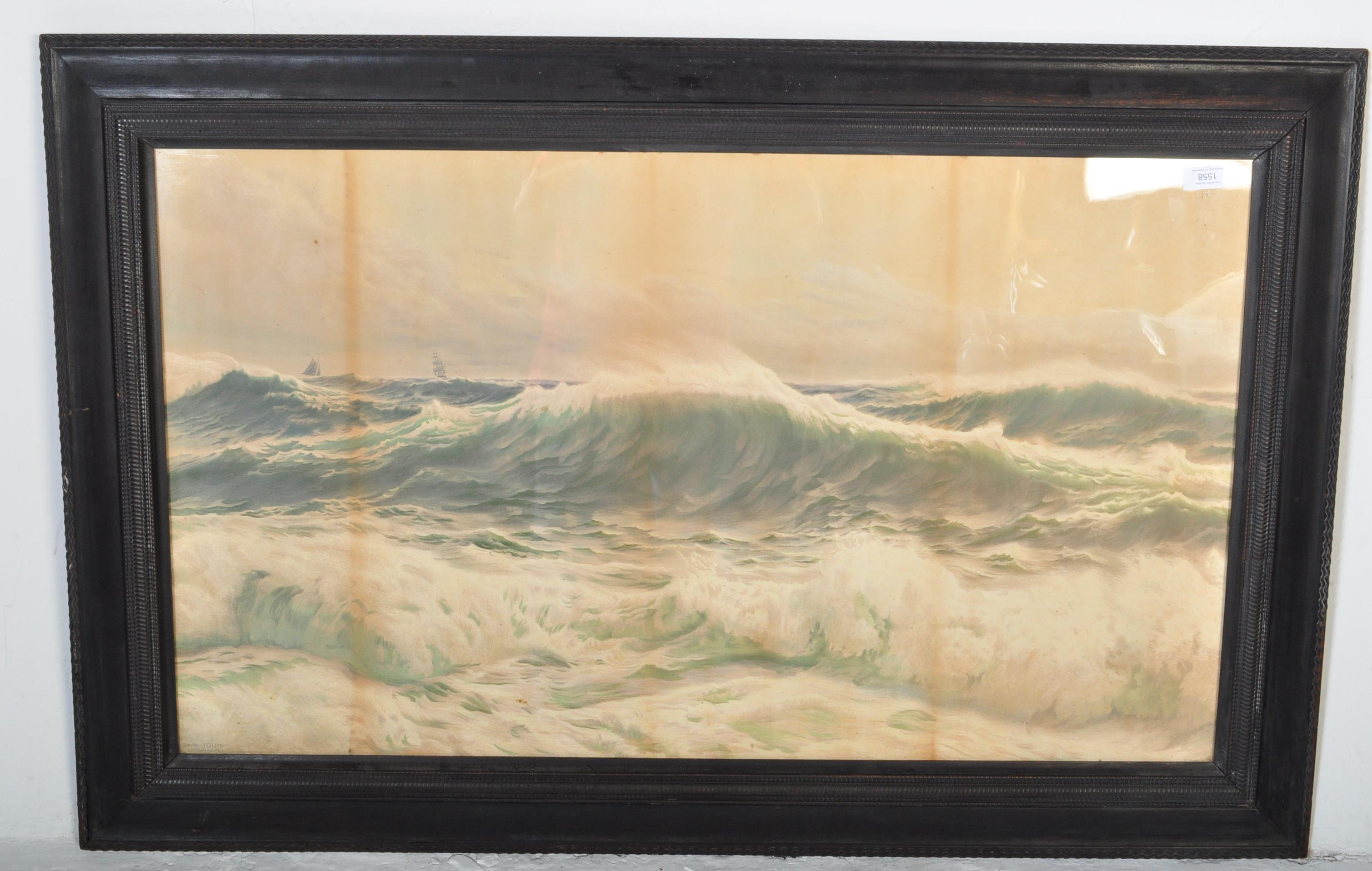 AFTER RUDOLF WIDING - SWEDISH LARGE MARITIME SEASCAPE