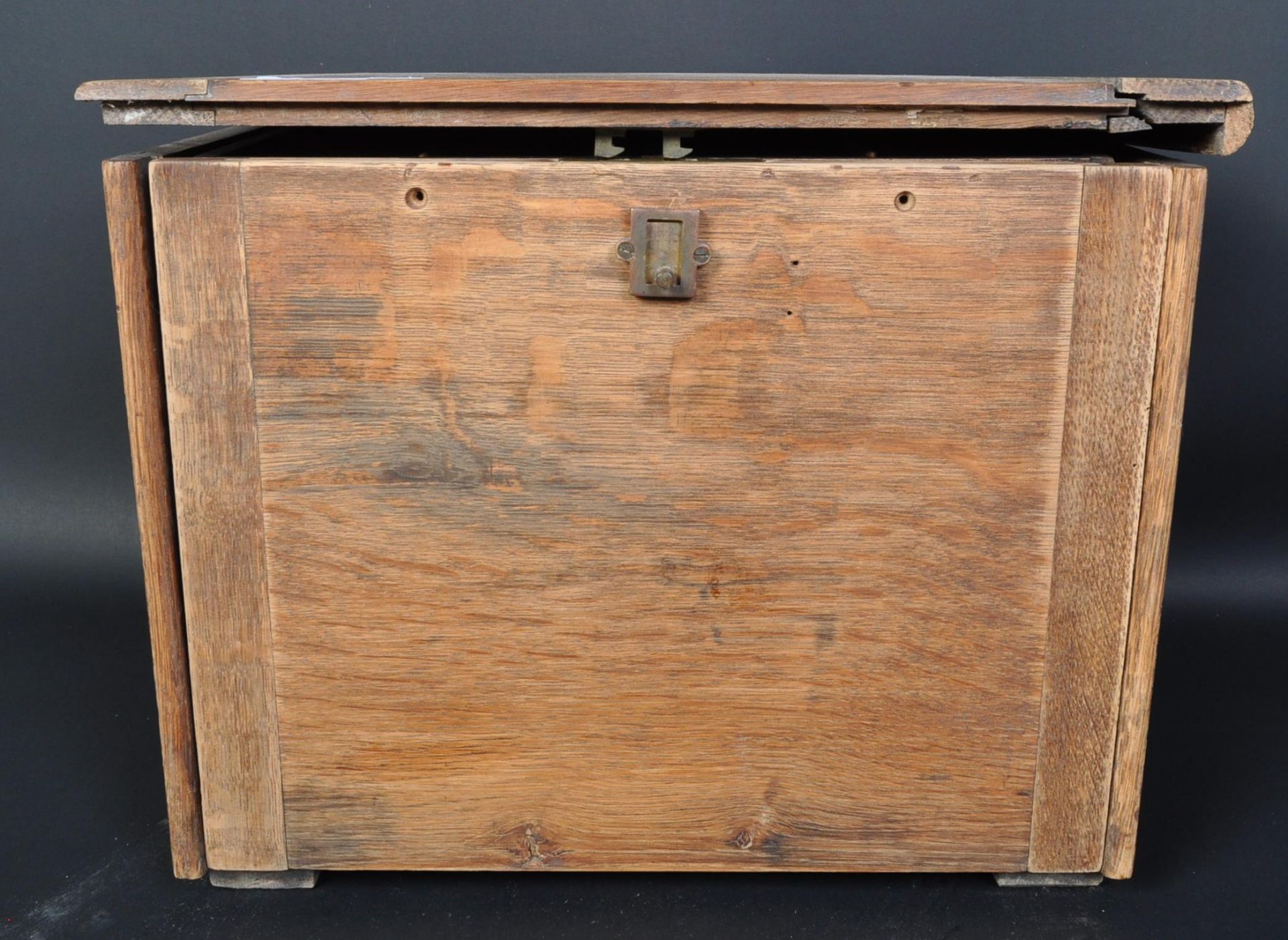 EARLY 20TH CENTURY CANTILEVER SEWING BOX CABINET