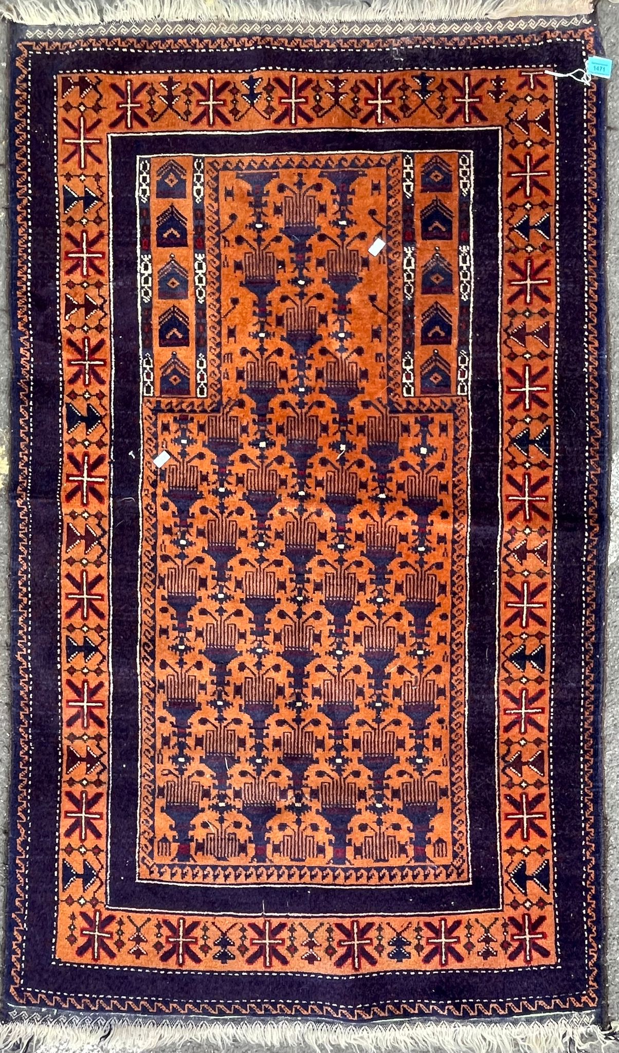 PERSIAN ISLAMIC BALUCH PRAYER FLOOR RUG