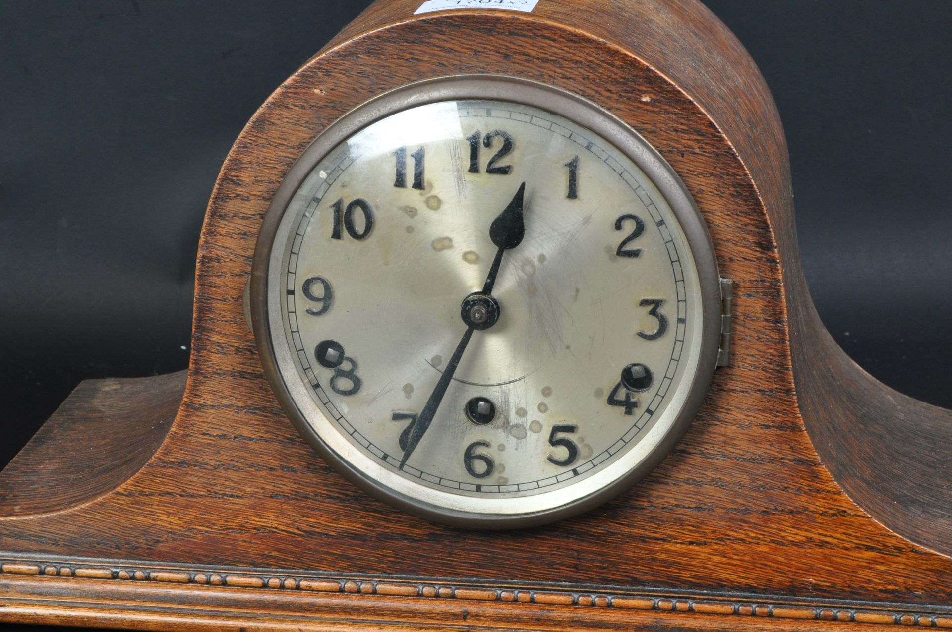 1940'S DOME TOP OAK CASED MANTEL CLOCK & ANOTHER - Image 3 of 4