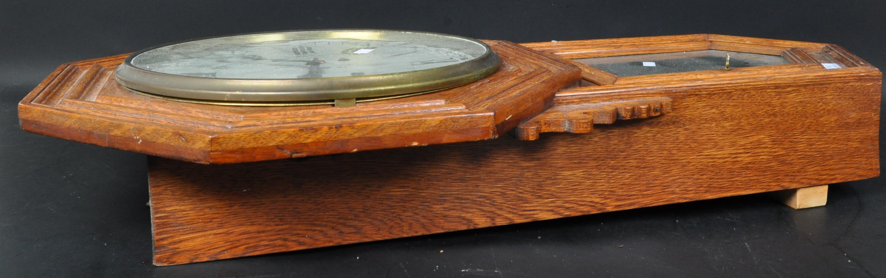 MID 20TH CENTURY ANSONIA WOODEN CASE STRIKING WALL CLOCK - Image 5 of 5
