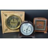 THREE VINTAGE 20TH CENTURY MANTEL CLOCKS