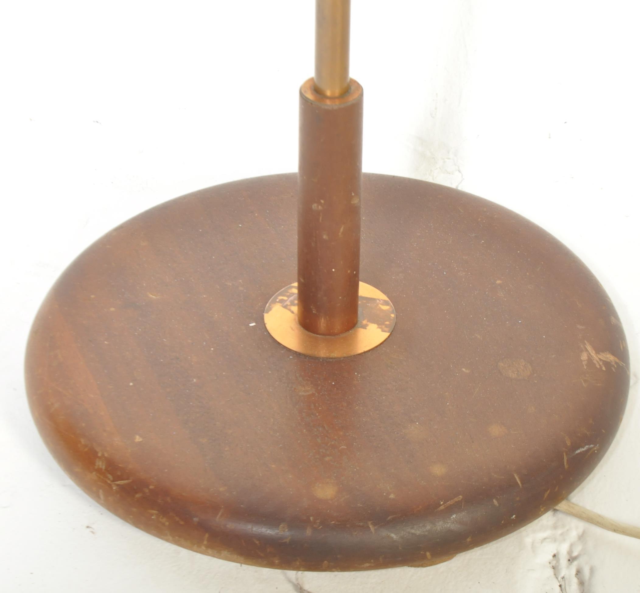VINTAGE MID CENTURY TEAK WOOD STANDARD FLOOR LAMP - Image 4 of 4