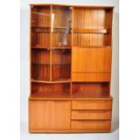 RETRO VINTAGE TEAK WOOD DISPLAY CABINET UNIT