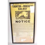 20TH CENTURY WEST SOMERSET RAILWAY POSTER