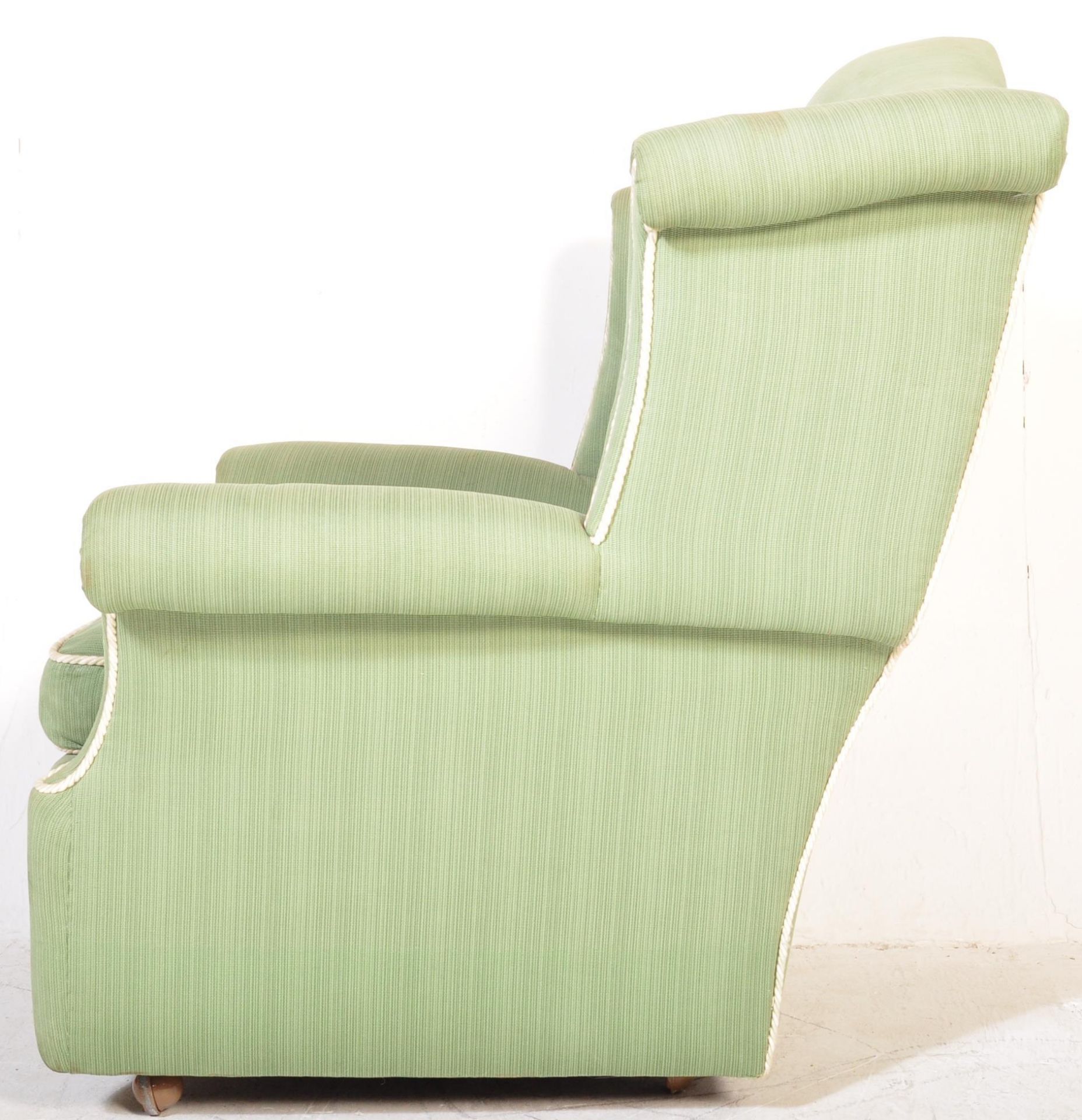 RETRO MID 20TH CENTURY UPHOLSTERED WINGBACK ARMCHAIR - Image 5 of 7