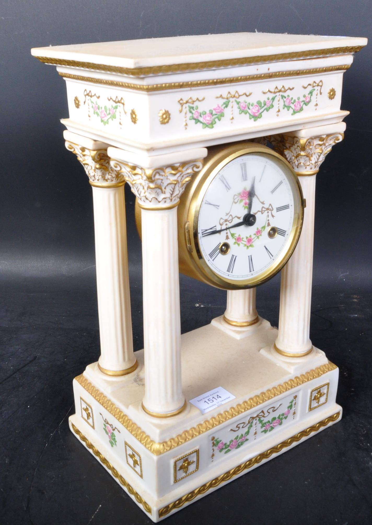 VINTAGE FRANKLIN MINT EMPRESS JOSEPHINE MANTEL CLOCK