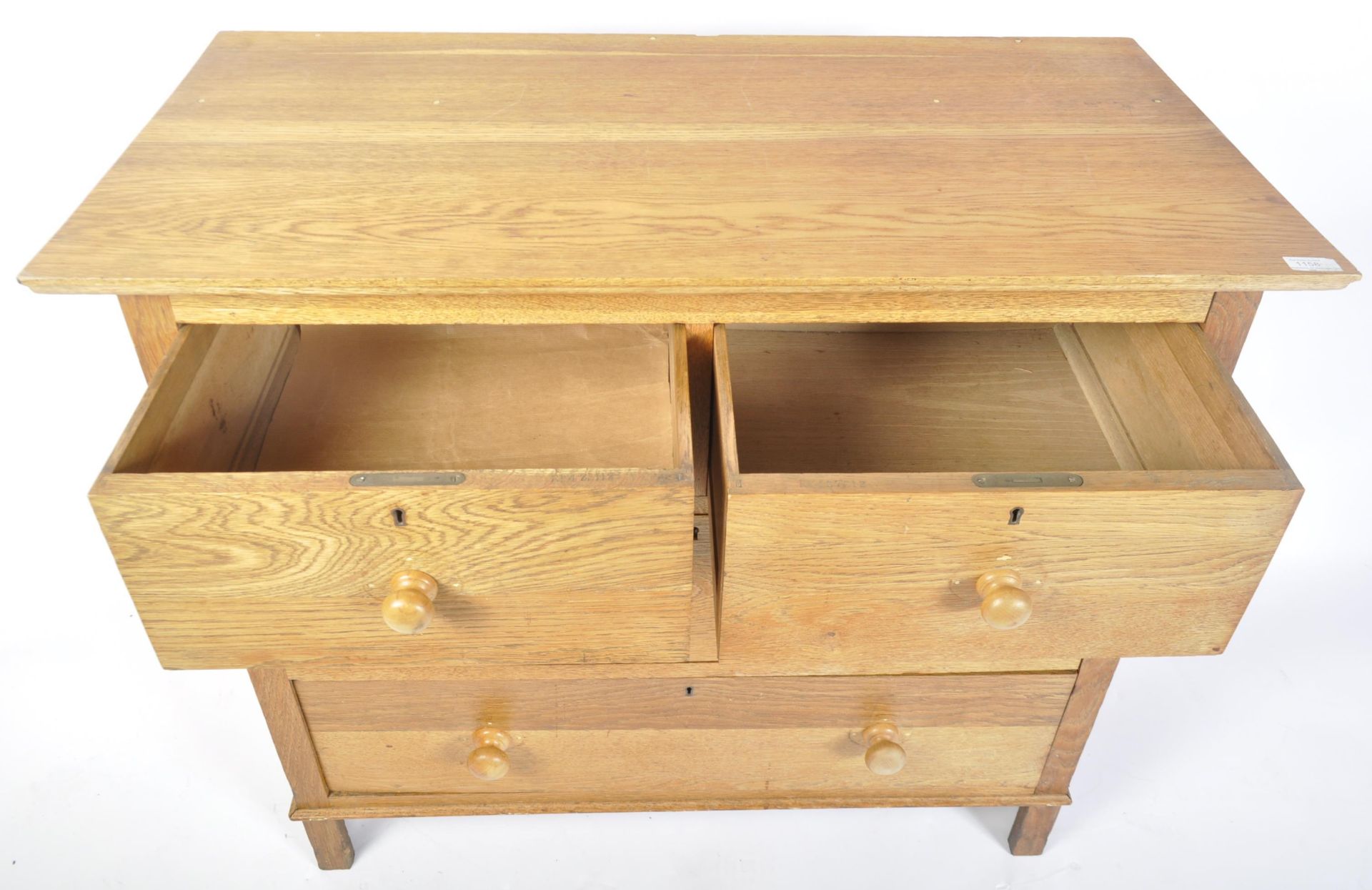 VINTAGE 20TH CENTURY AMERICAN OAK CHEST OF DRAWERS - Image 5 of 5