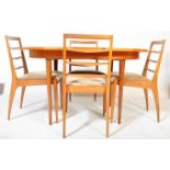 MID 20TH CENTURY TEAK DINING TABLE & FOUR CHAIRS