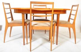 MID 20TH CENTURY TEAK DINING TABLE & FOUR CHAIRS