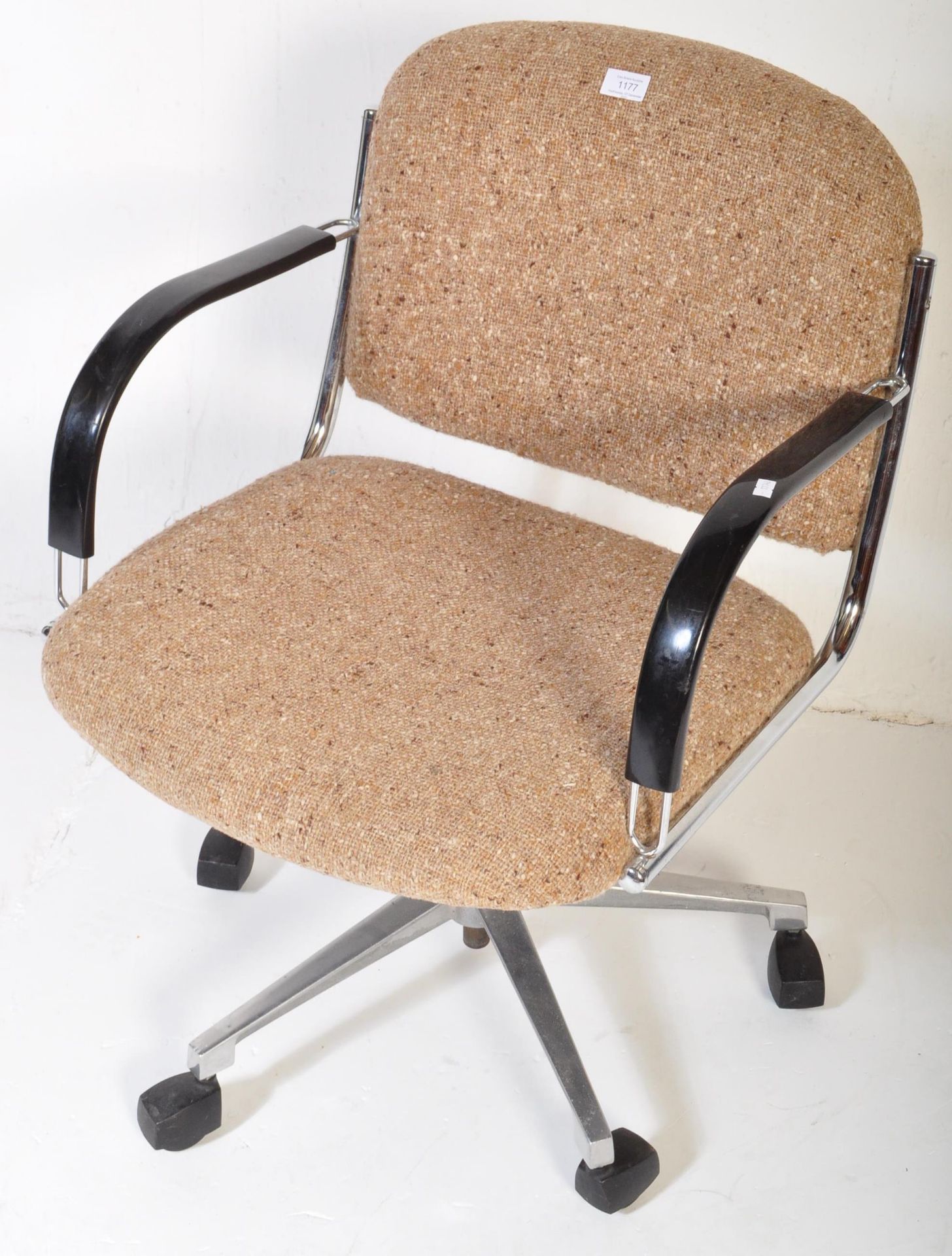 MID CENTURY RETRO SWIVEL OFFICE CHAIR - Image 2 of 5