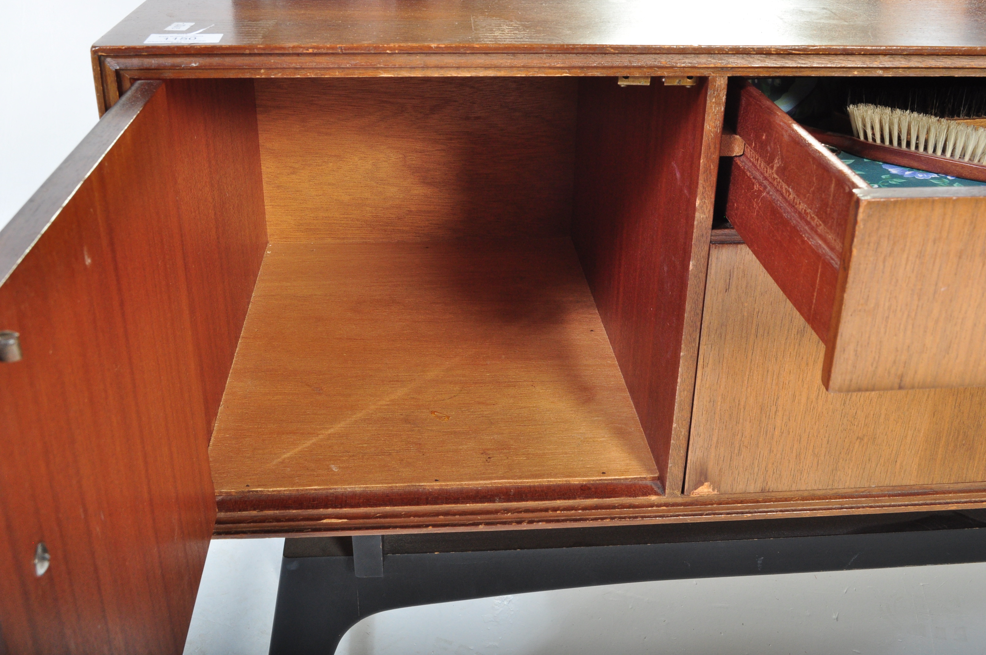 BRITISH MODERN DESIGN - MID CENTURY TEAK WOOD DRESSING TABLE - Image 4 of 5