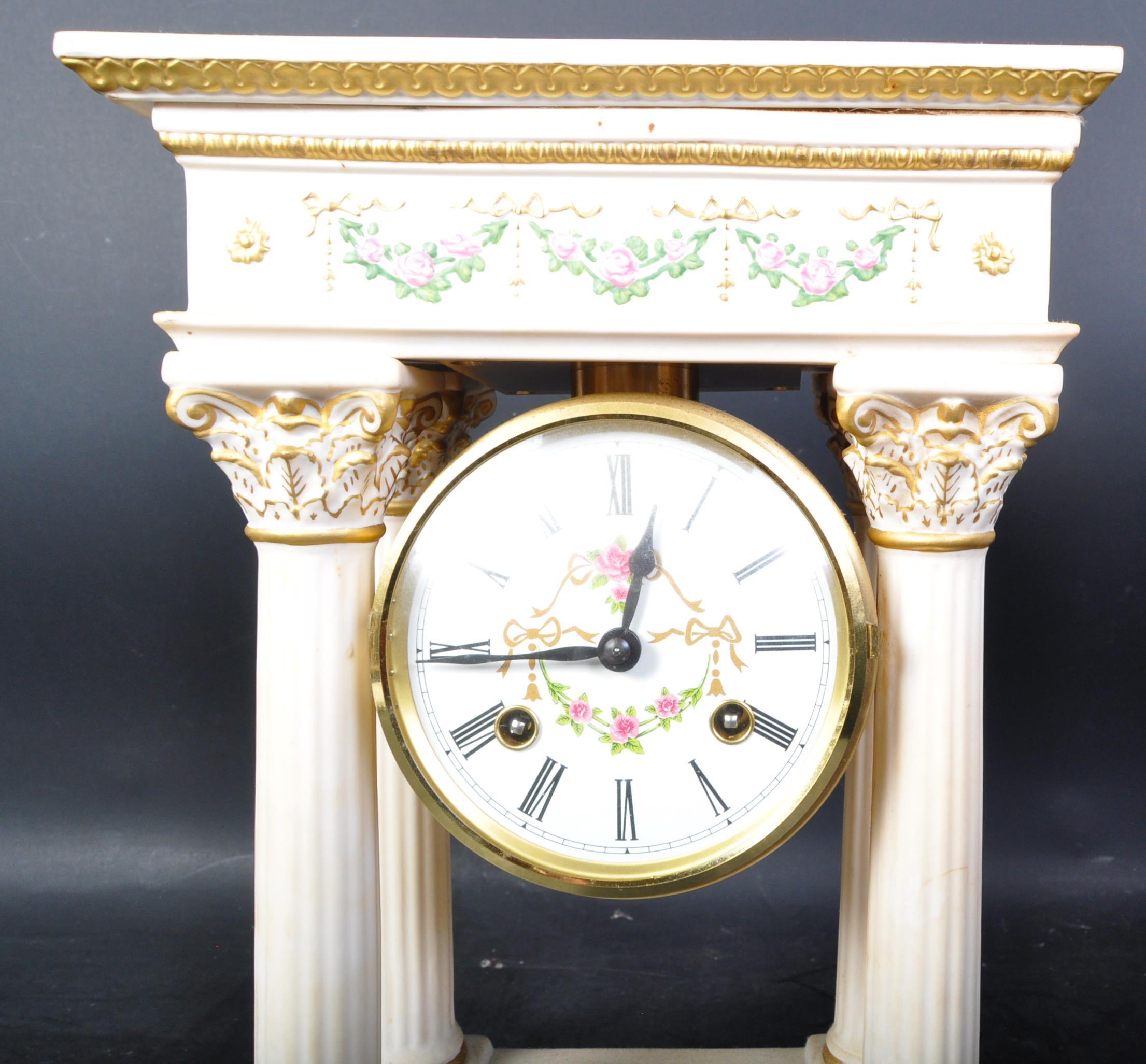 VINTAGE FRANKLIN MINT EMPRESS JOSEPHINE MANTEL CLOCK - Image 4 of 5