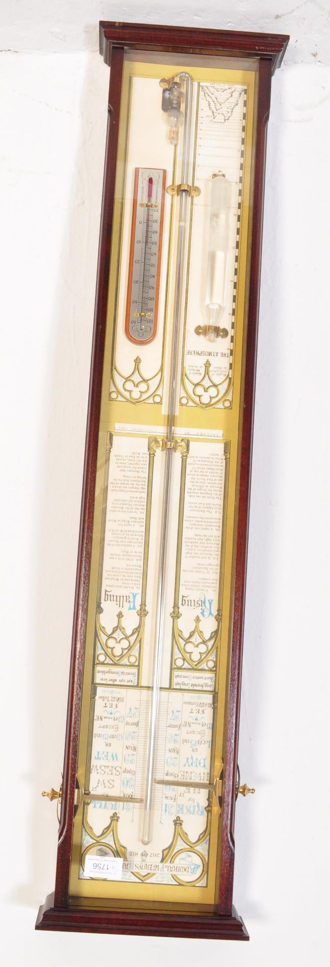 MAHOGANY CASED ADMIRAL FITZROY WALL BAROMETER