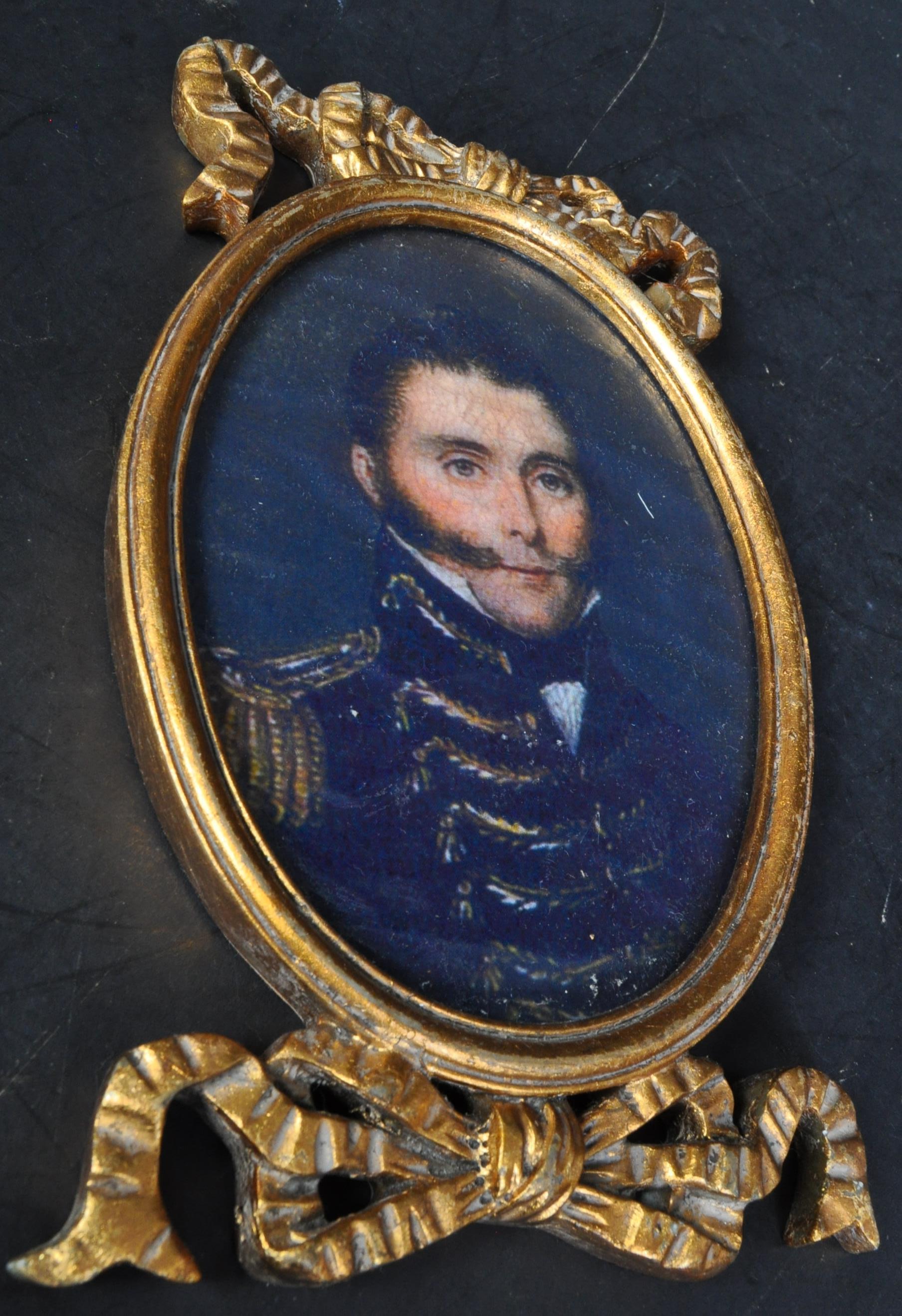 PAIR OF 20TH CENTURY FRAMED OVAL GILT PORTRAITS - Image 3 of 5