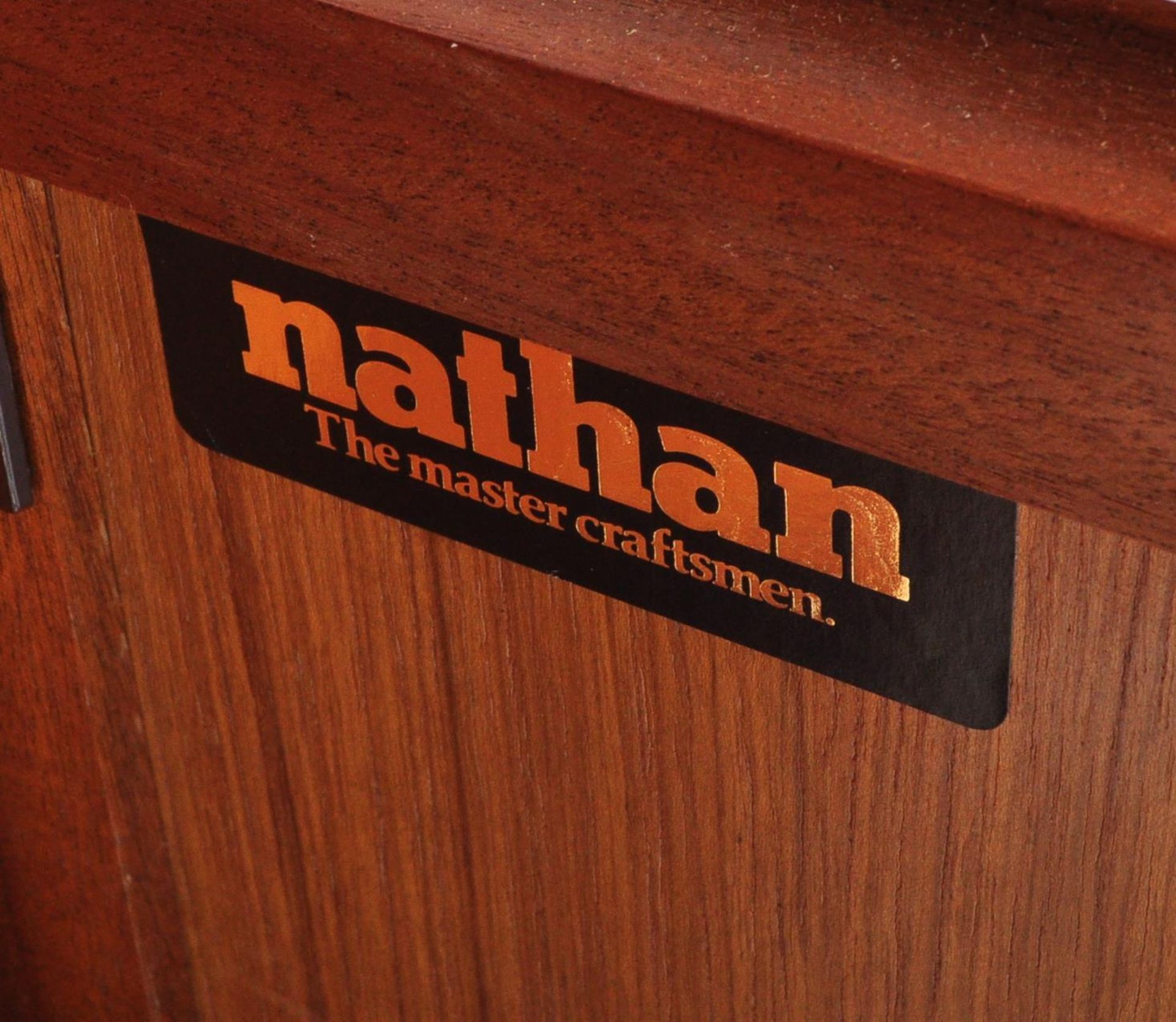 NATHAN FURNITURE - SQUARES RANGE - MID CENTURY BEDISDE & CABINET - Image 7 of 7