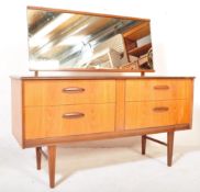MID CENTURY TEAK WOOD DRESSING TABLE - CHEST OF DRAWERS