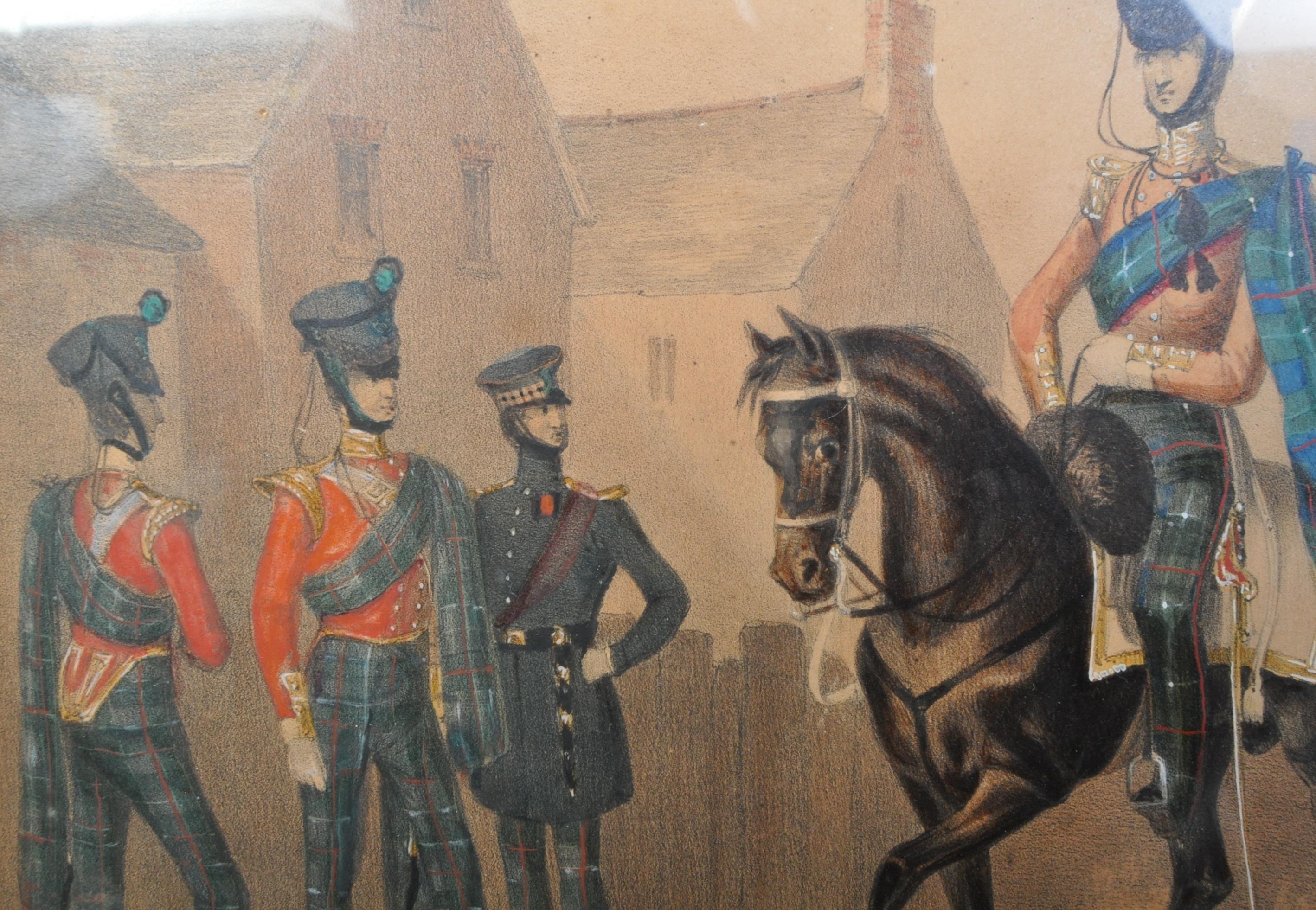 VICTORIAN 19TH CENTURY PAINTING OF MEN ON HORSEBACK - Image 5 of 5