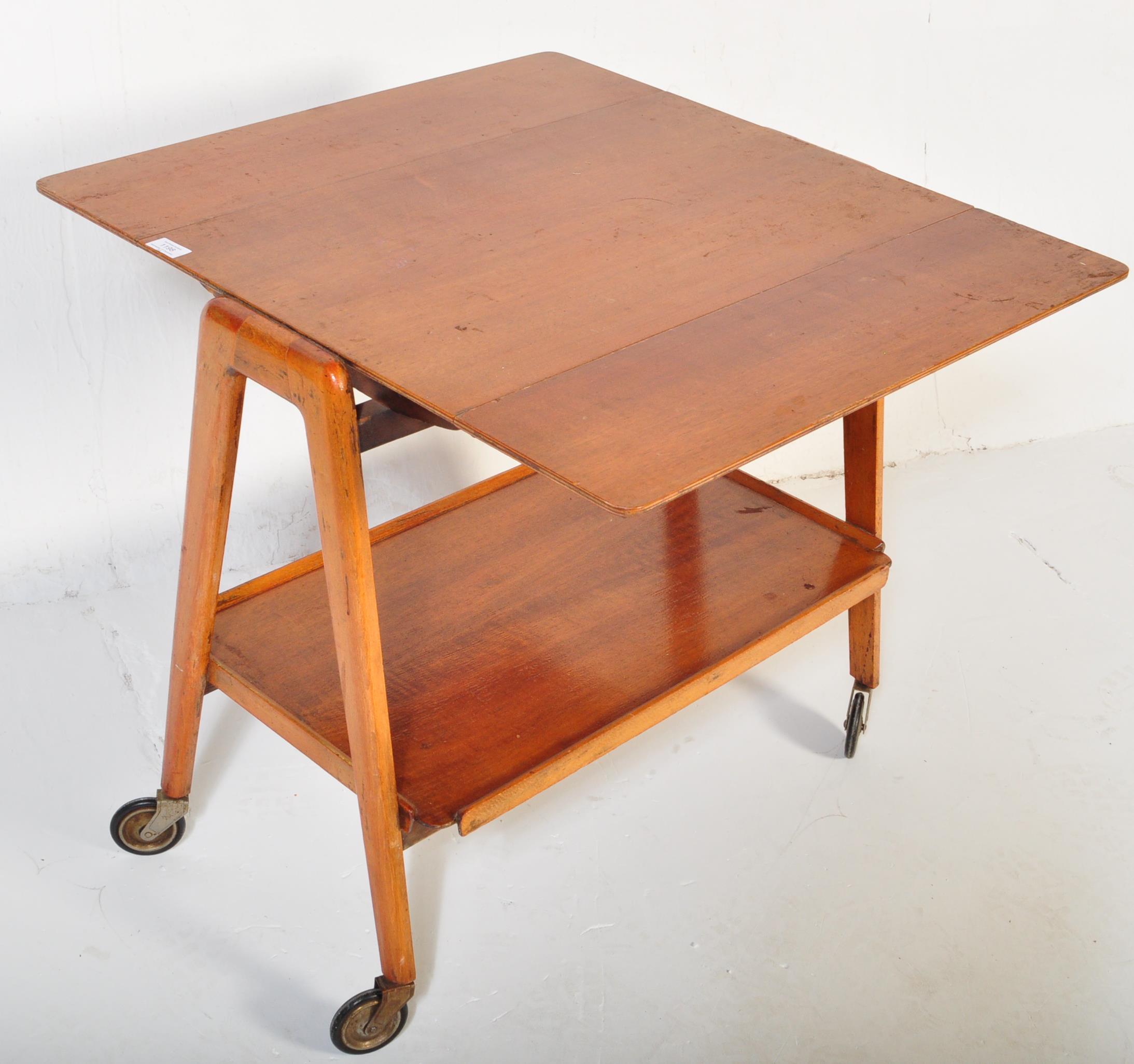 MID CENTURY REMPLOY TEAK SERVING TROLLEY - Image 4 of 5