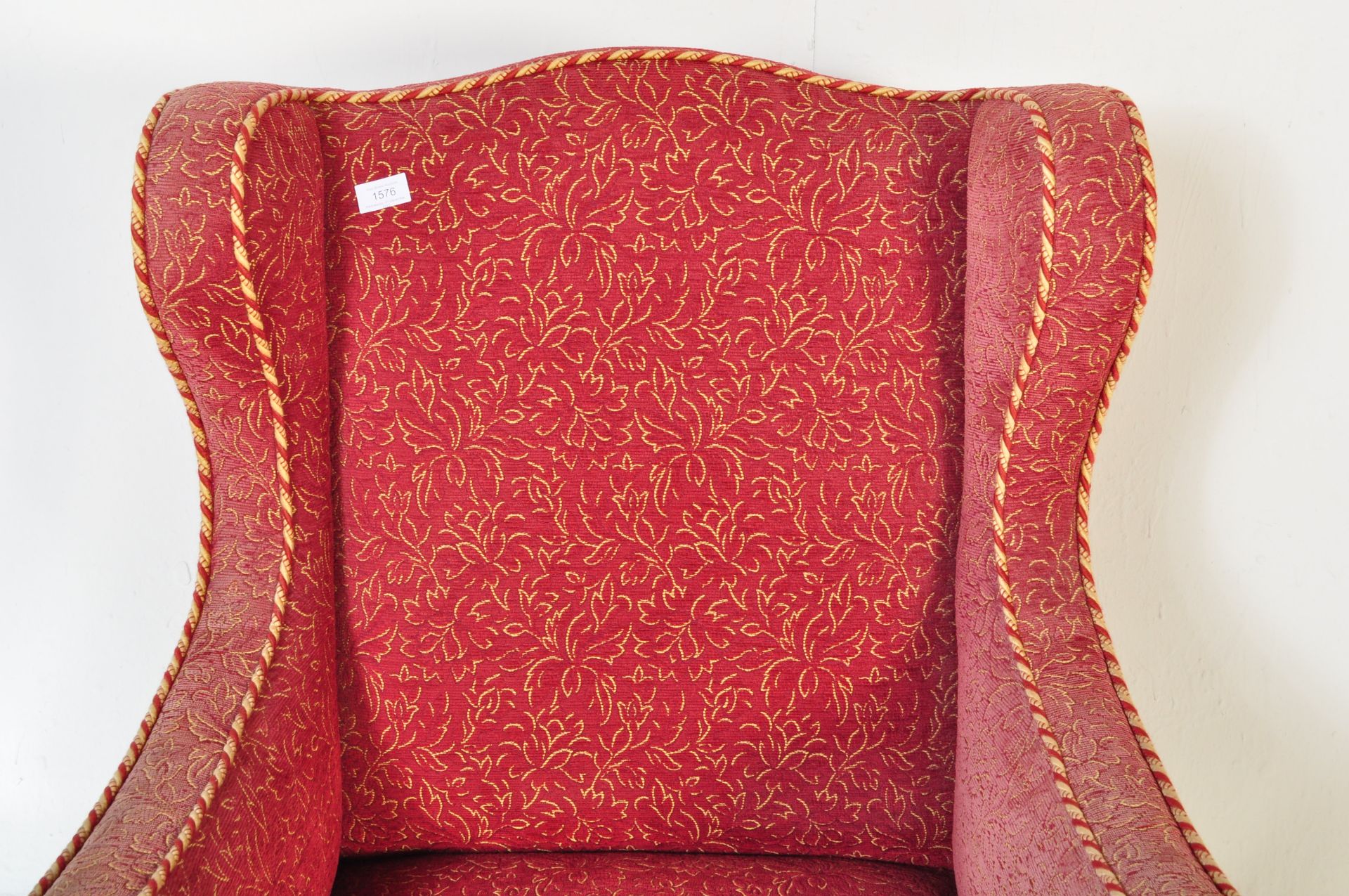 19TH CENTURY VICTORIAN WINGBACK ARMCHAIR - Image 4 of 6