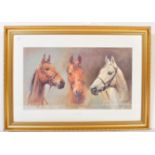 AFTER S L CRAWFORD FRAMED WE THREE KINGS HORSE PRINT
