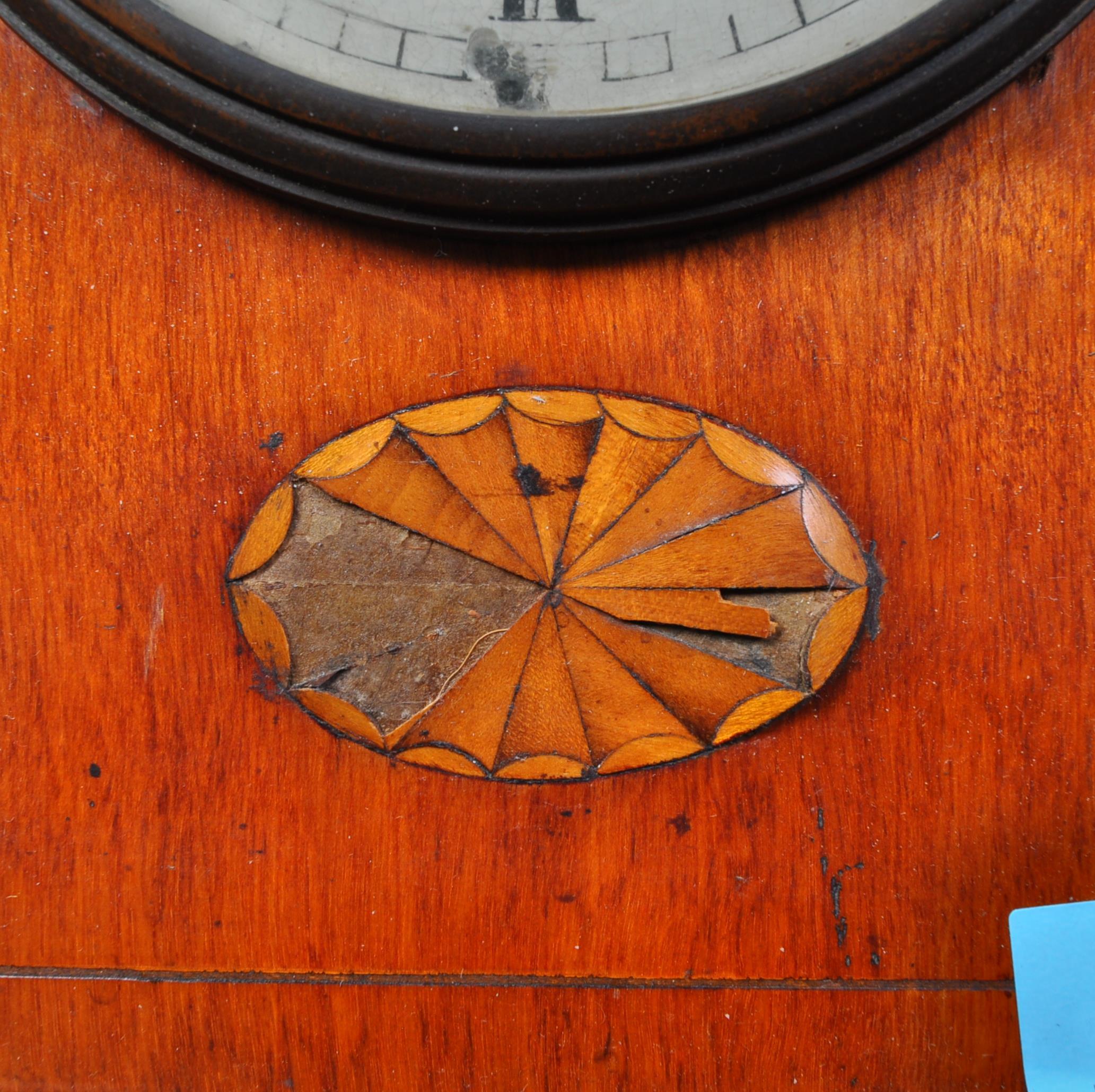 EDWARDIAN INLAID CIRCA. 1900 8-DAY MANTEL CLOCK - Image 3 of 4
