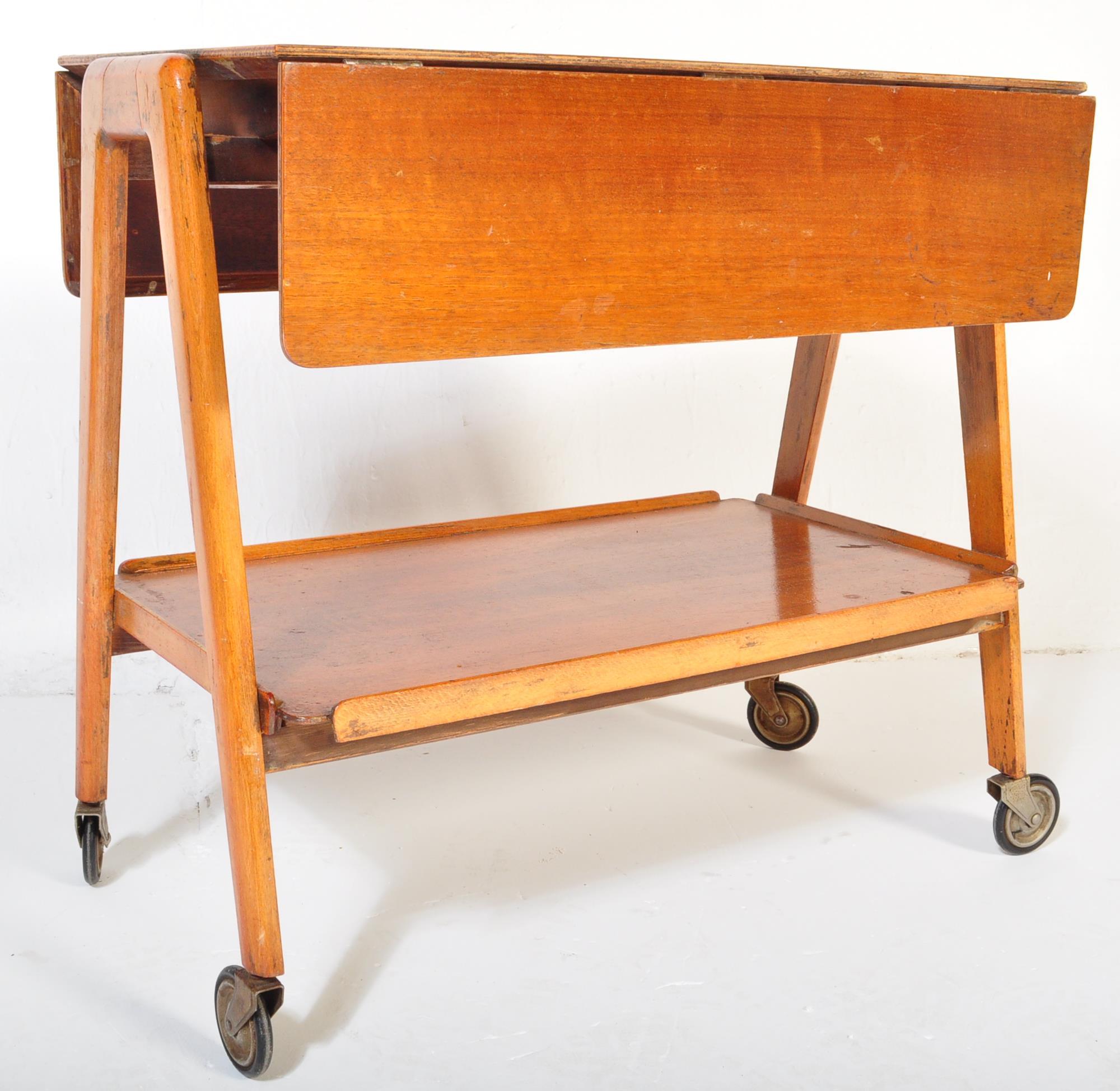 MID CENTURY REMPLOY TEAK SERVING TROLLEY