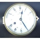 SCHATZ ROYAL MARINER BRASS BULKHEAD CLOCK