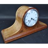 EDWARDIAN INLAD NAPOLEON HAT MANTEL CLOCK