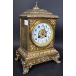 JAPY FRERES - 19TH CENTURY FRENCH BRASS MANTEL CLOCK