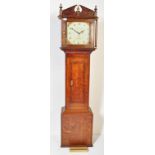 19TH CENTURY MAHOGANY LONGCASE GRANDFATHER CLOCK