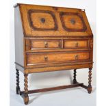 19TH CENTURY JACOBEAN REVIVAL OAK BUREAU