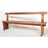 EARLY 20TH CENTURY VINTAGE PINE RAILWAY - STATION BENCH